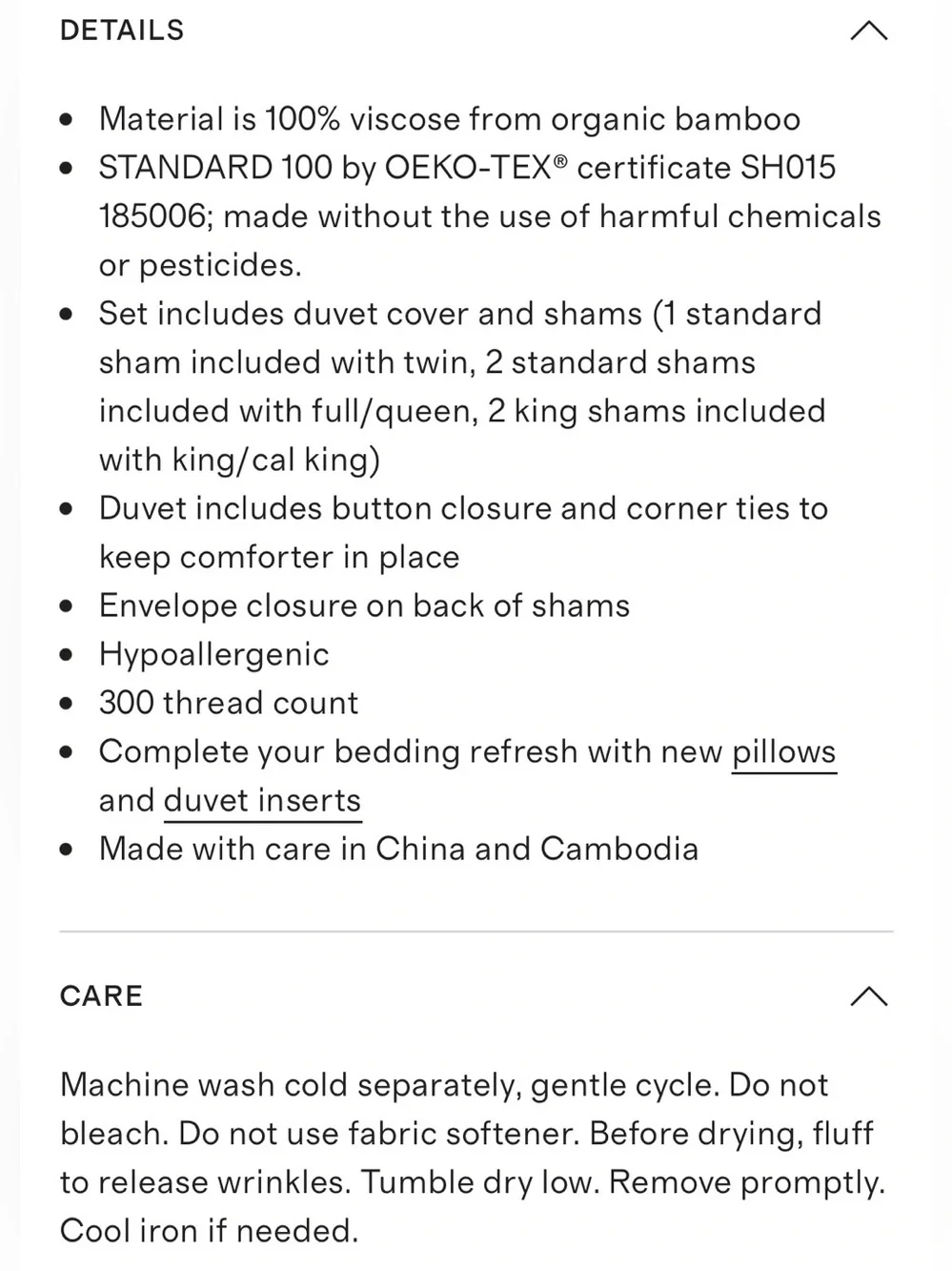 NEW Quince Organic Bamboo Duvet Cover Set, King/Cal King, Burgundy